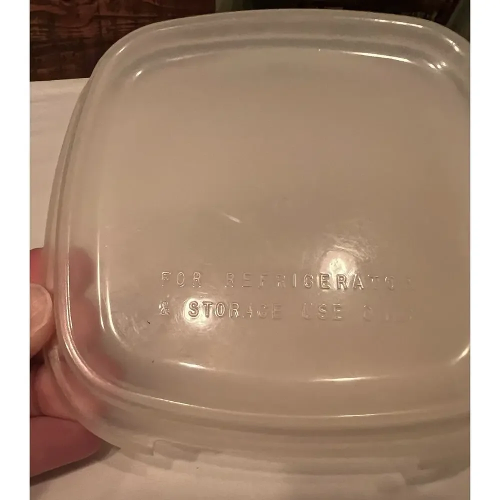 Corningware Plastic Lid For P41B / P43B Square Refrigerator Storage Use Only Vtg